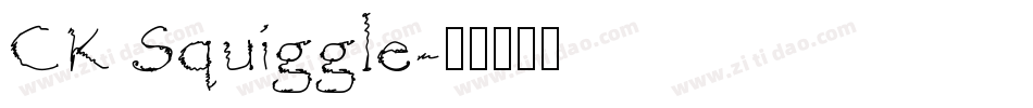 CK Squiggle字体转换